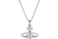 Vivienne Westwood Mayfair Bas Relief Pendant Rhodium Studded